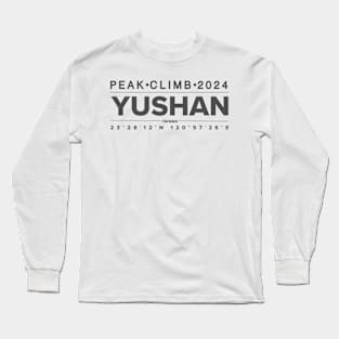 Jade Mountain Peak climb 2024 Taiwan Long Sleeve T-Shirt